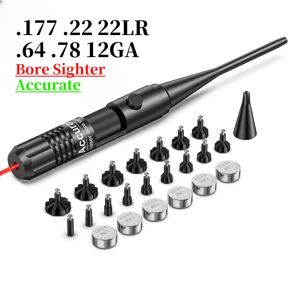Laser Boresighter Kit - Tactical Green Red Laser Bore Sight