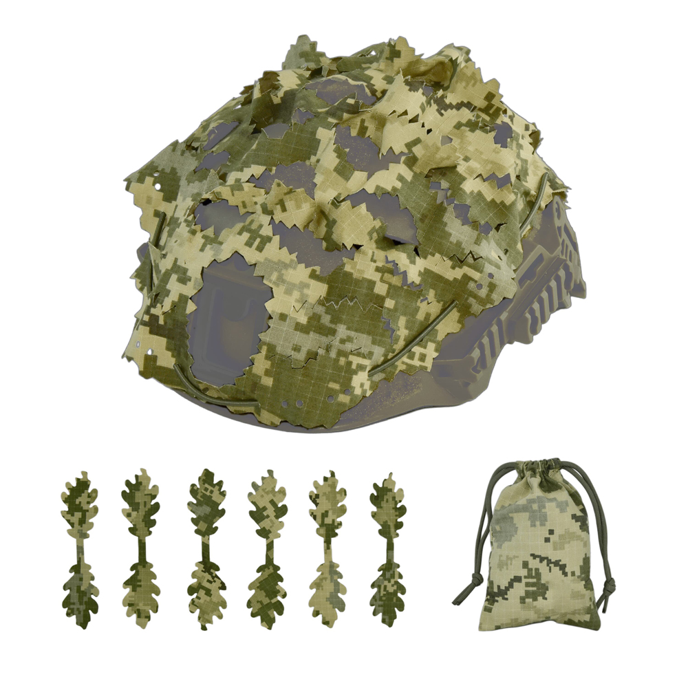 Hunting Outdoor Decor - Tactical Helmet Cover, irregular laser Cutting,