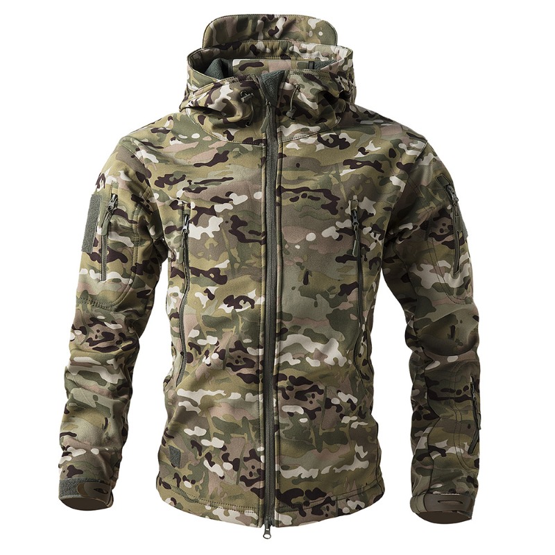 Camouflage Hunting Jacket - Men Outdoor Three-in-one All-weather Camouflage Assault