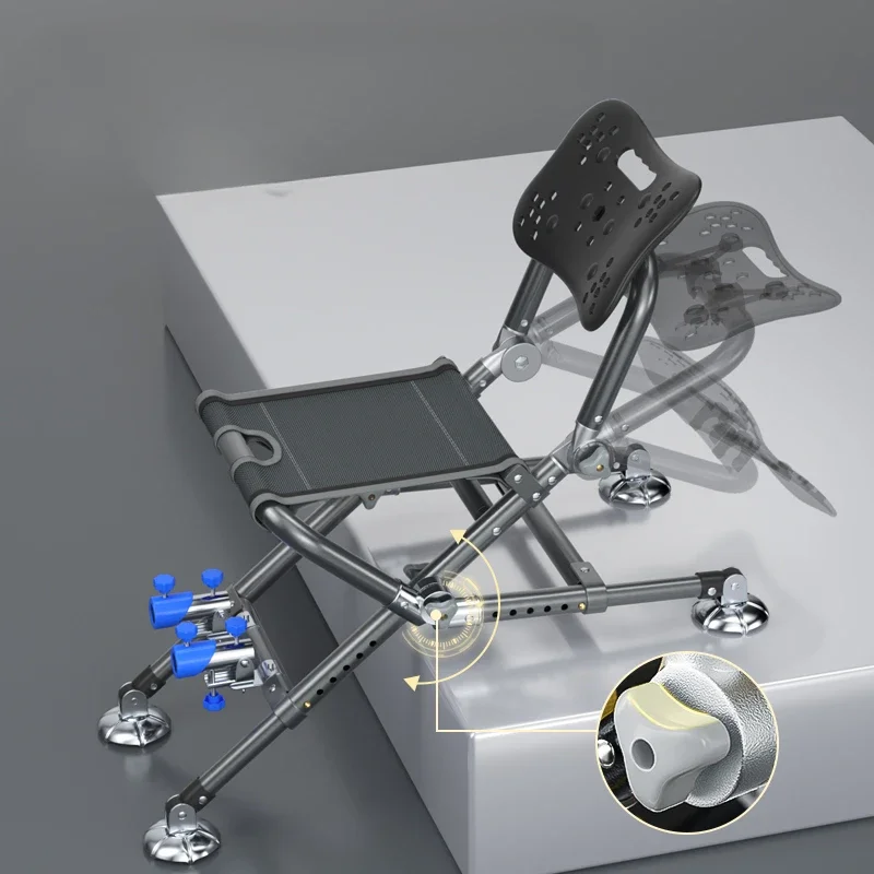 Hunting And Fishing Outdoor Chairs - %Lounger Fishing Chair Folding Multifunction Feeder