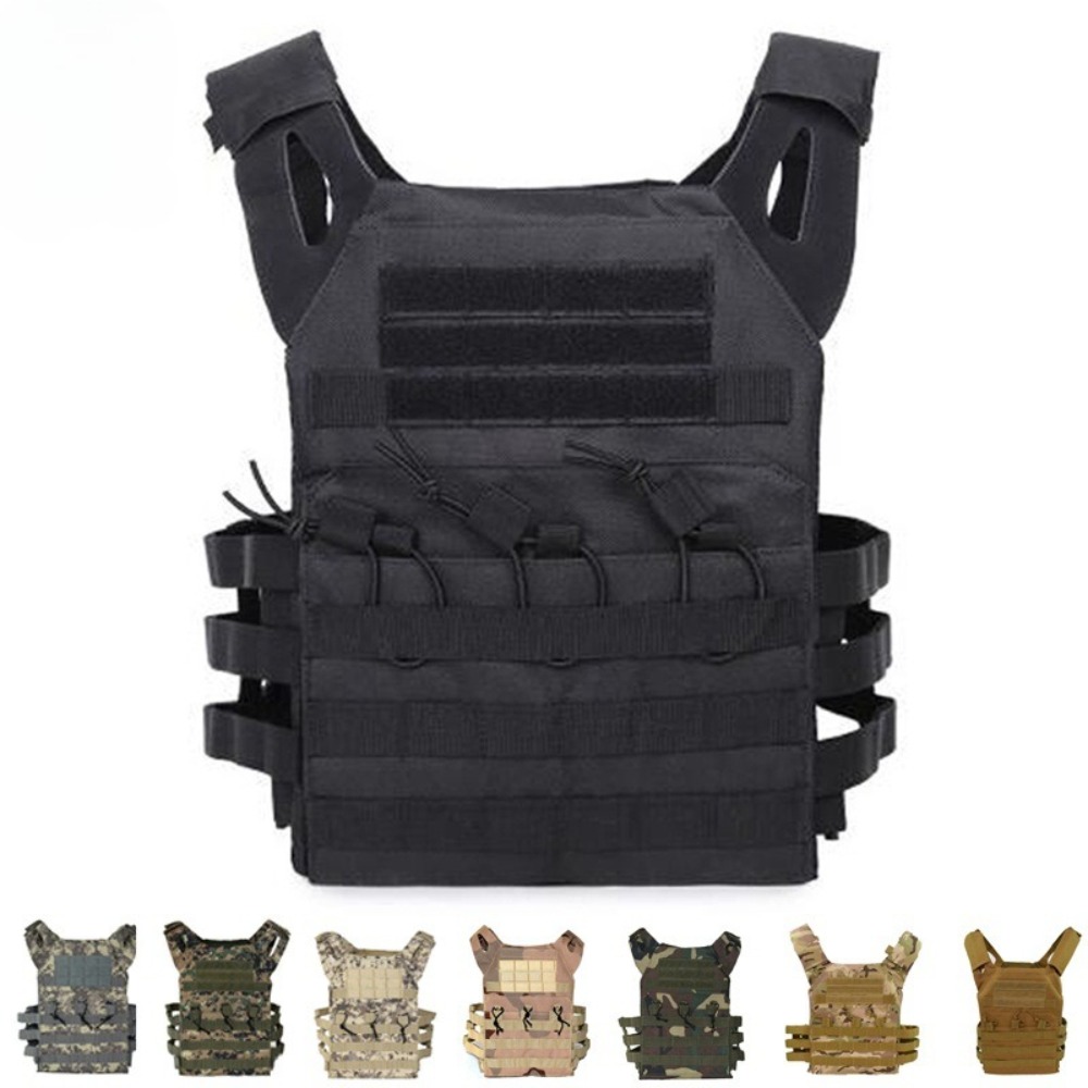 Camouflage Hunting Jacket - Nylon Tactical Vest MOLLE Carrier for