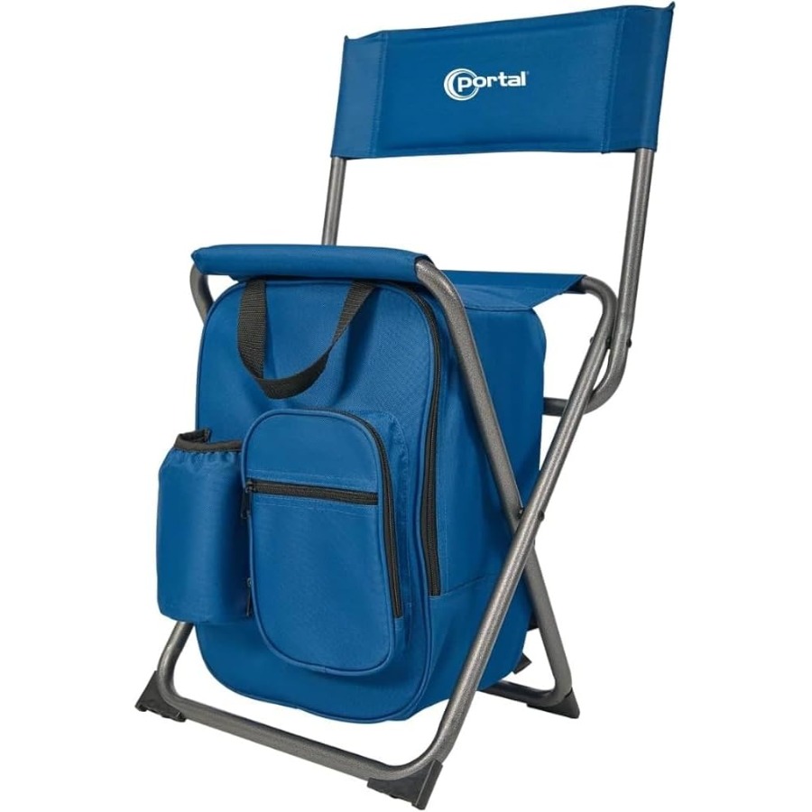 Hunting And Fishing Outdoor Chairs - Backpack Cooler Chair with Backrest and