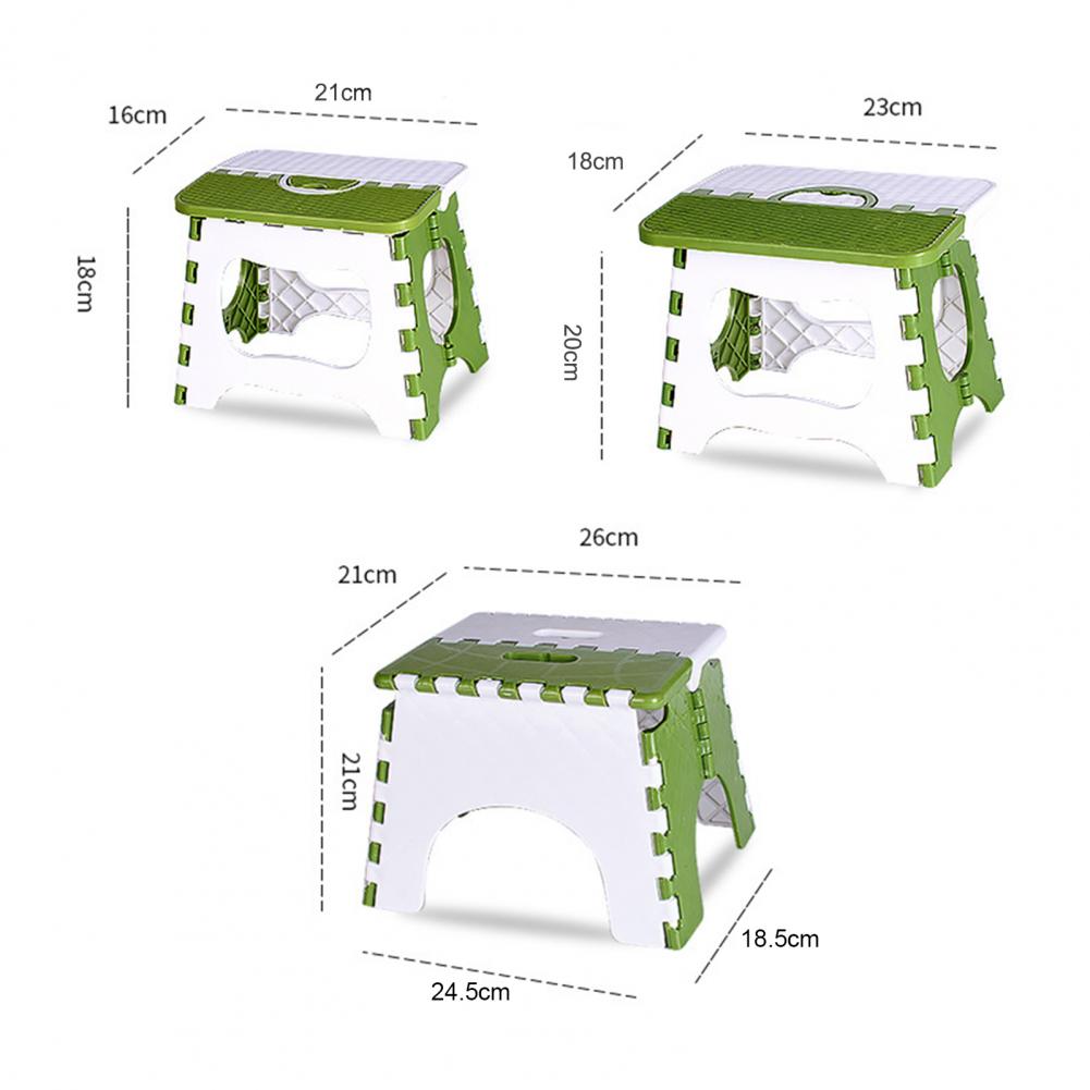 Hunting And Fishing Outdoor Chairs - Plastic Folding Stool With Handle Lightweight
