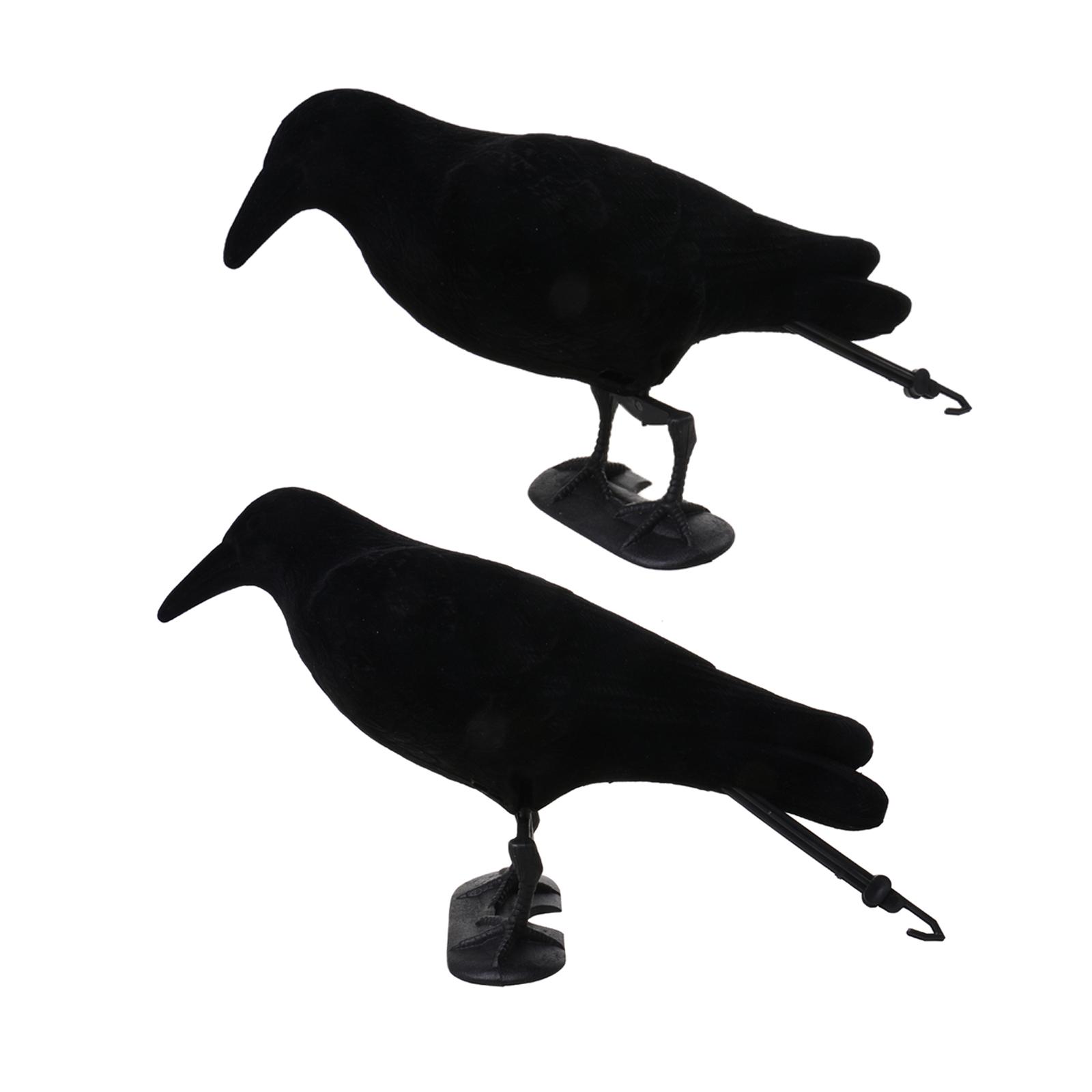 Hunting And Outdoor Supplies - Crow Decoy Animal Trap Body Flocked