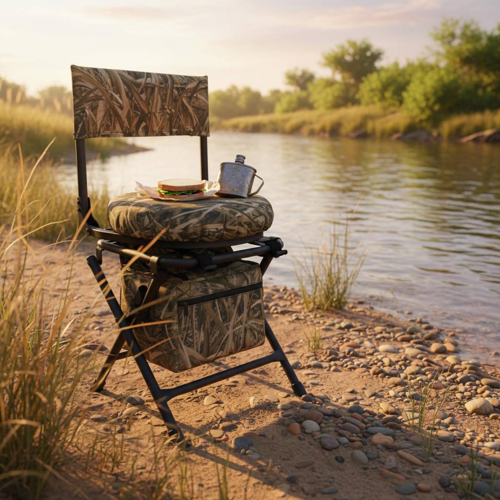 Hunting And Fishing Outdoor Chairs - Fishing Chair Foldable Folding Fishing Stool