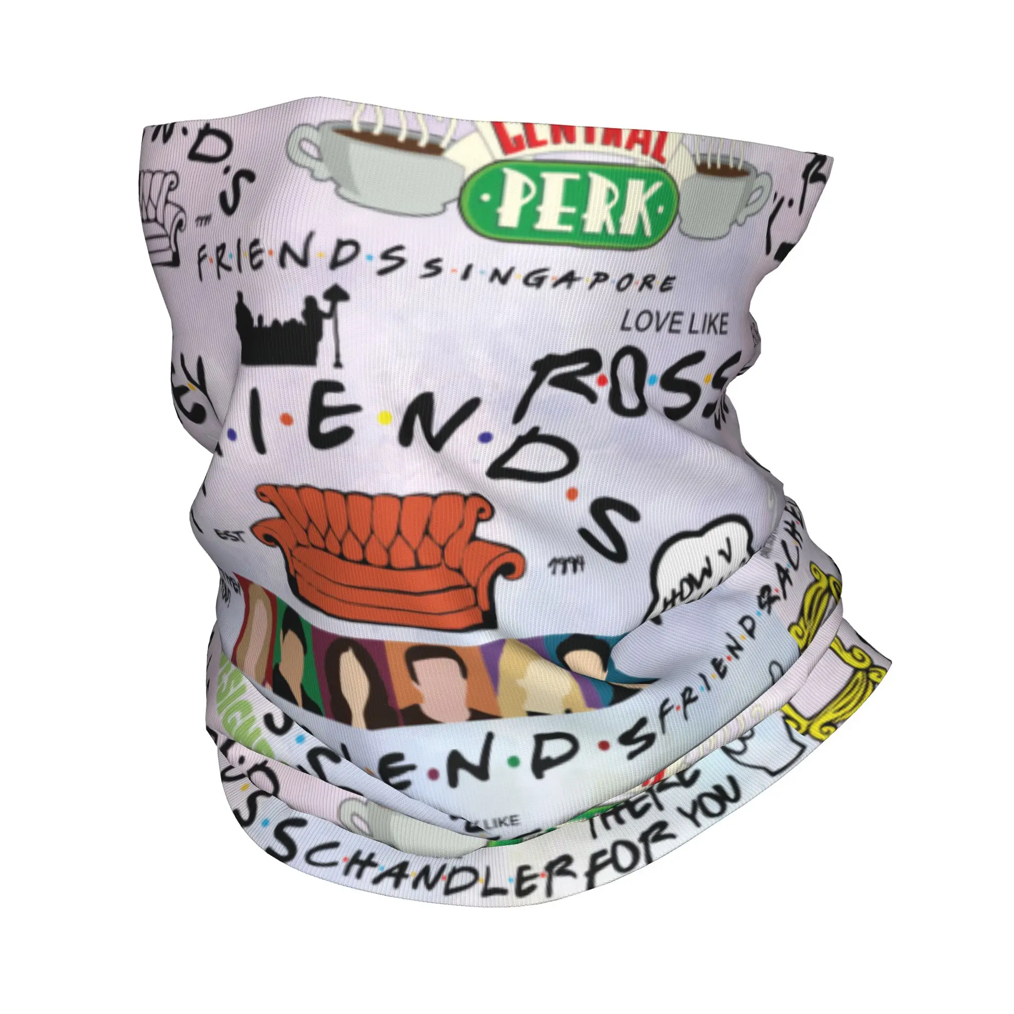 Hunting And Outdoor Shows - Funny Friends Collage Bandana Neck Gaiter