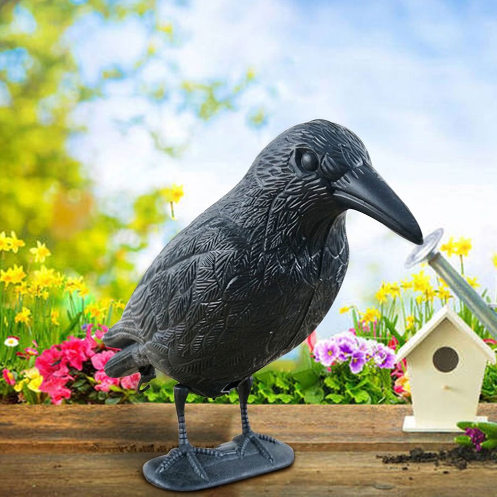 Hunting Outdoor Decor - Outdoor Black Life Size Crow Repellent