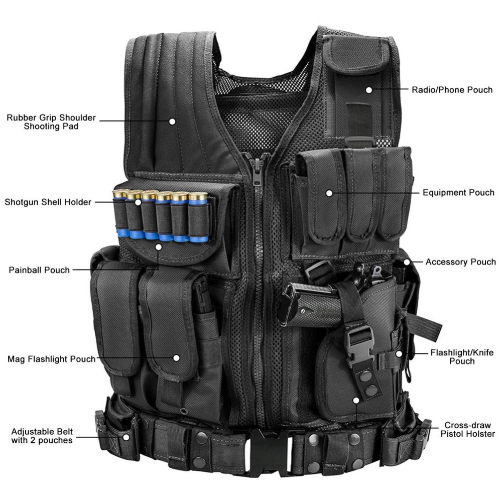 Adjustable Molle Tactical Vest - огляд і ціна Outdoor Hunting Vest