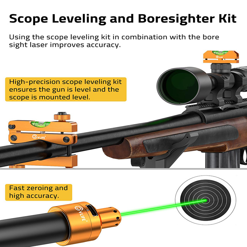 Scope Leveling Kit with Green/ - огляд і ціна Laser Boresighter Kit