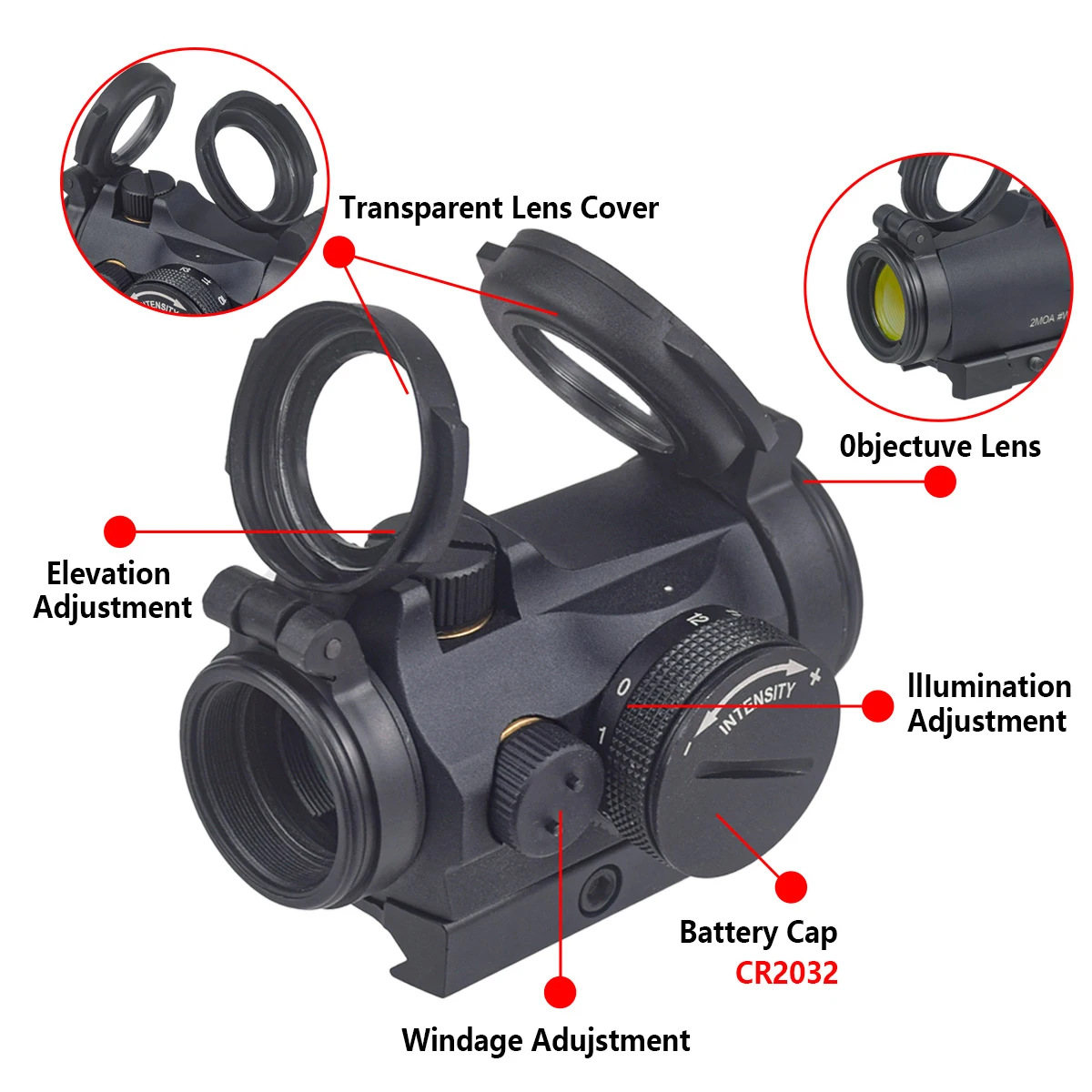 Tactical T01/02 2MOA Red Dot S - огляд і ціна Outdoor Hunting Lab