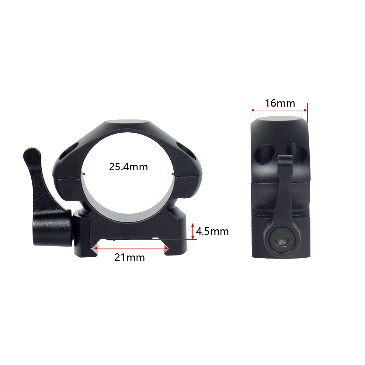 2Pcs /Pack 25.4mm 30mm Low Hig - огляд і ціна Outdoor Hunting Lab