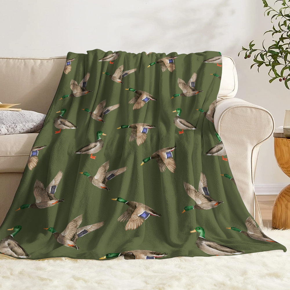 Mallard Duck Fleece Blanket Hu - огляд і ціна Hunting Outdoor Decor
