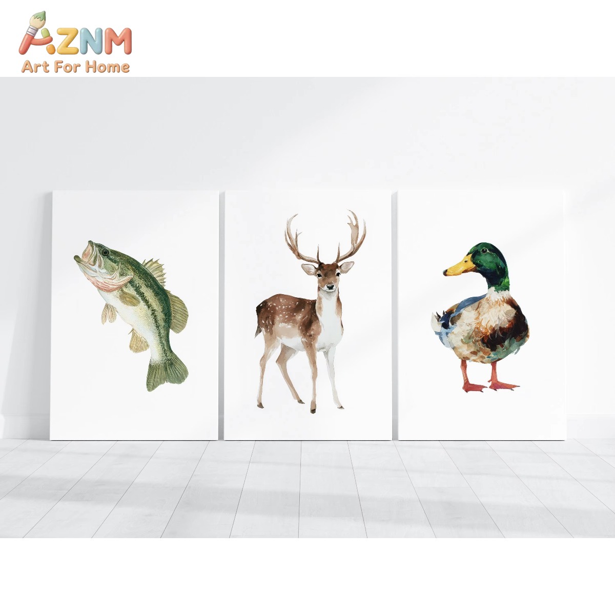 AZNM Watercolor Hunting and Fi - огляд і ціна Hunting Outdoor Decor