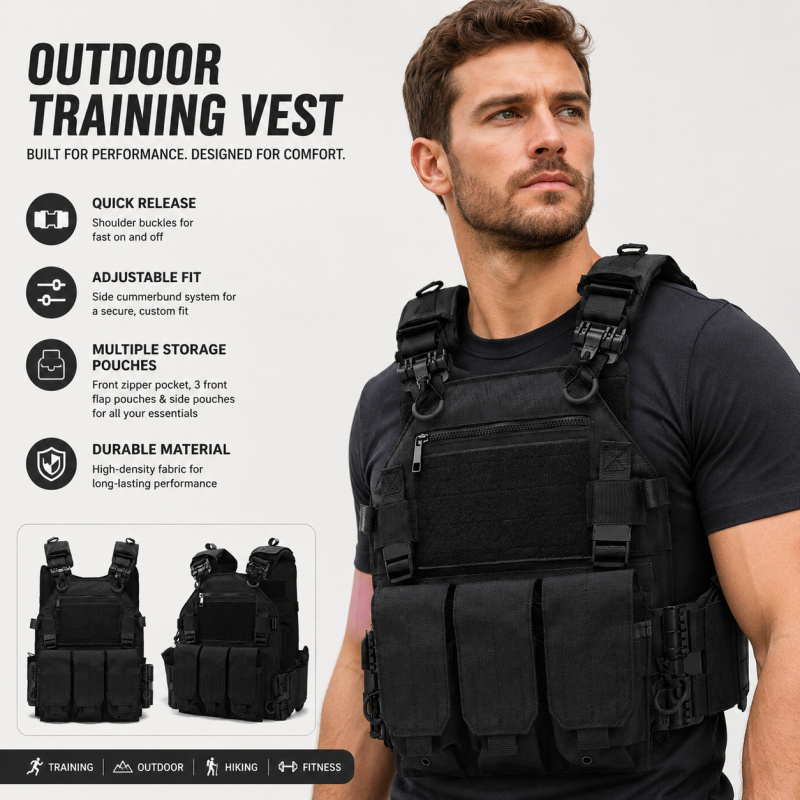 Tactical Vest Polyester Carrie - огляд і ціна Outdoor Hunting Vest