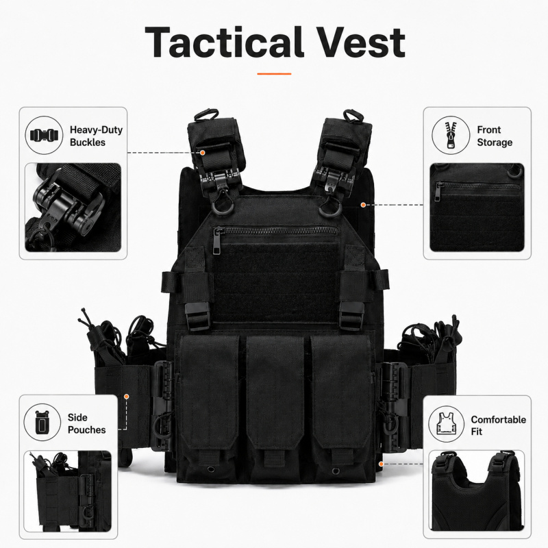 Tactical Vest Polyester Carrie - огляд і ціна Outdoor Hunting Vest