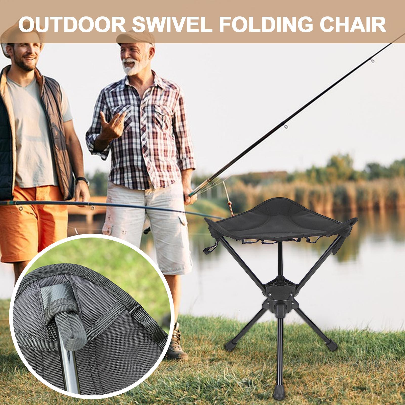 Portable Folding Swivel Campin - огляд і ціна Hunting And Fishing Outdoor Chairs