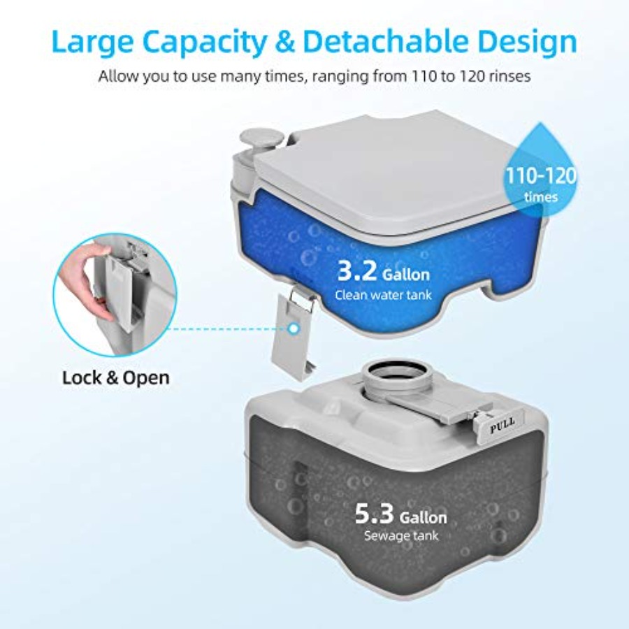 Portable Toilet for Camping Hi - огляд і ціна Hunting & Outdoor As