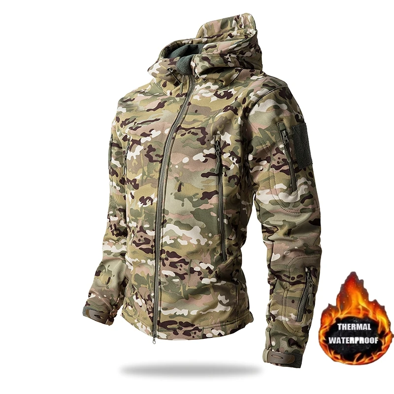 Winter Military Shark Skin Sof - огляд і ціна Camouflage Hunting Jacket