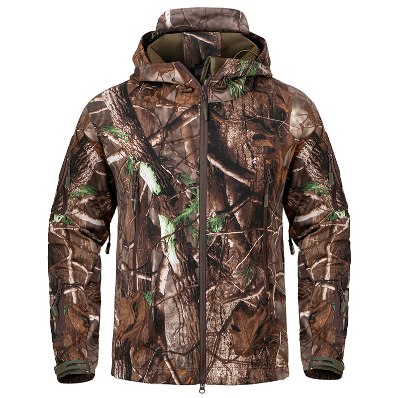 Men's Silent Soft Shell Camouf - огляд і ціна Camouflage Hunting Jacket