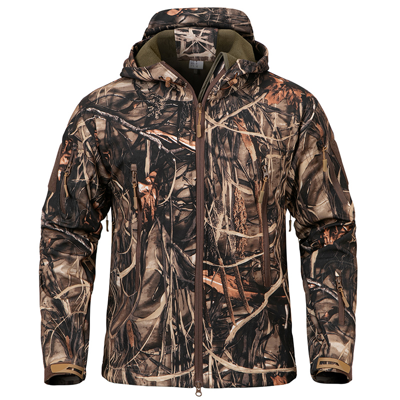 Men's Silent Soft Shell Camouf - огляд і ціна Camouflage Hunting Jacket