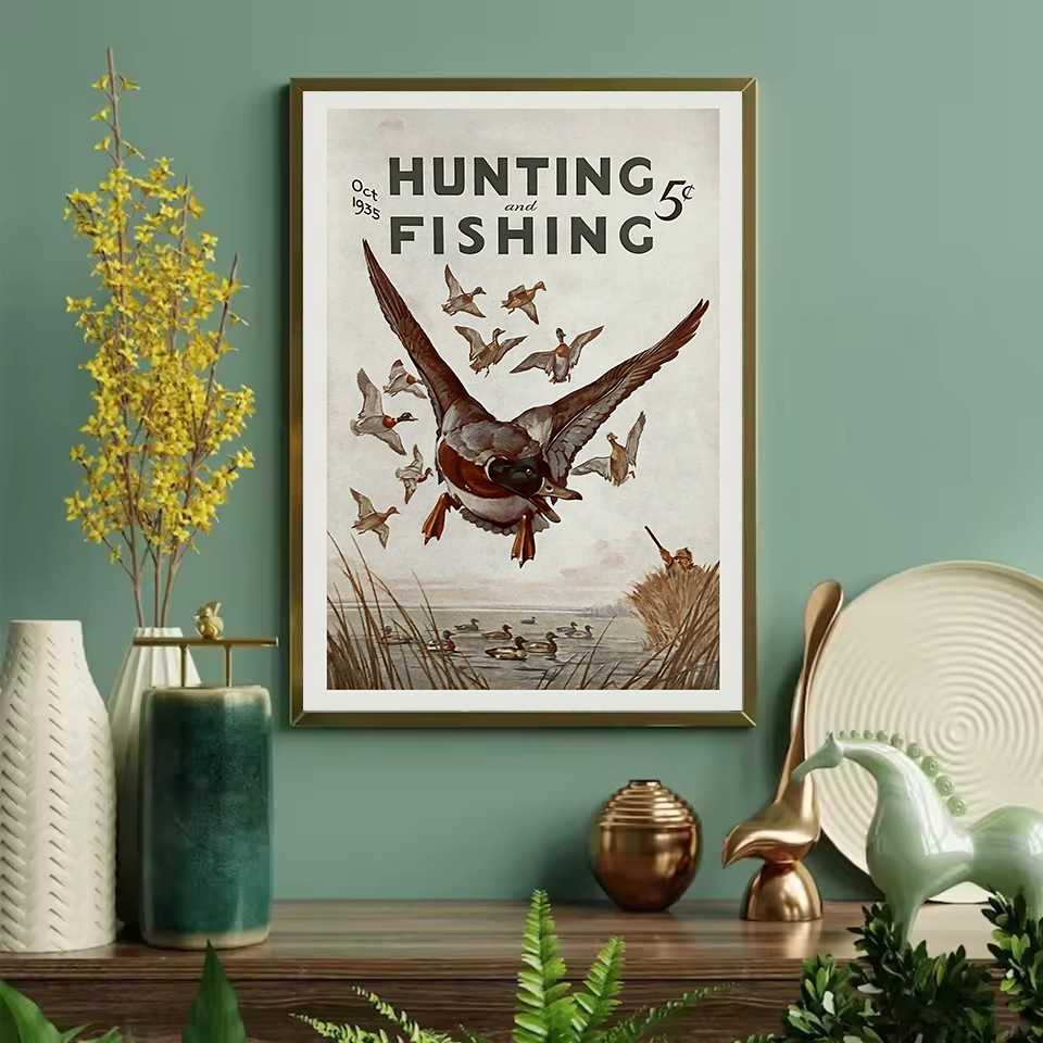 Retro Wildlife Outdoor Hunting - огляд і ціна Hunting Outdoor Decor