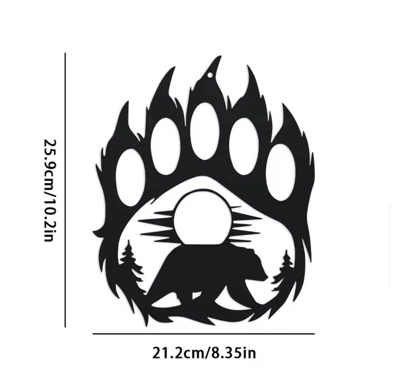 Rustic Metal Bear Paw Wall Art - огляд і ціна Hunting Outdoor Decor