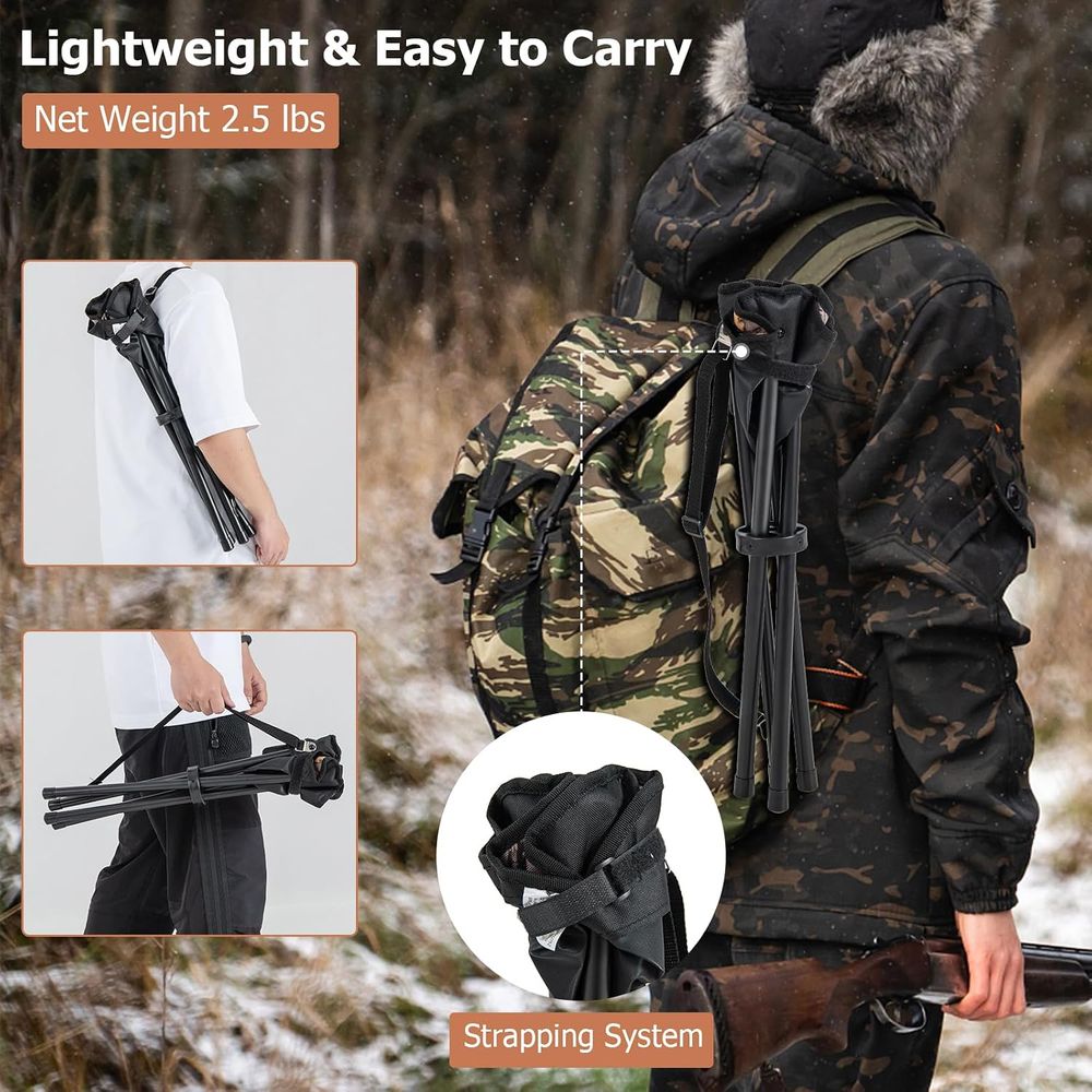 2 Pack Portable Tripod Lightwe - огляд і ціна Hunting And Fishing Outdoor Chairs