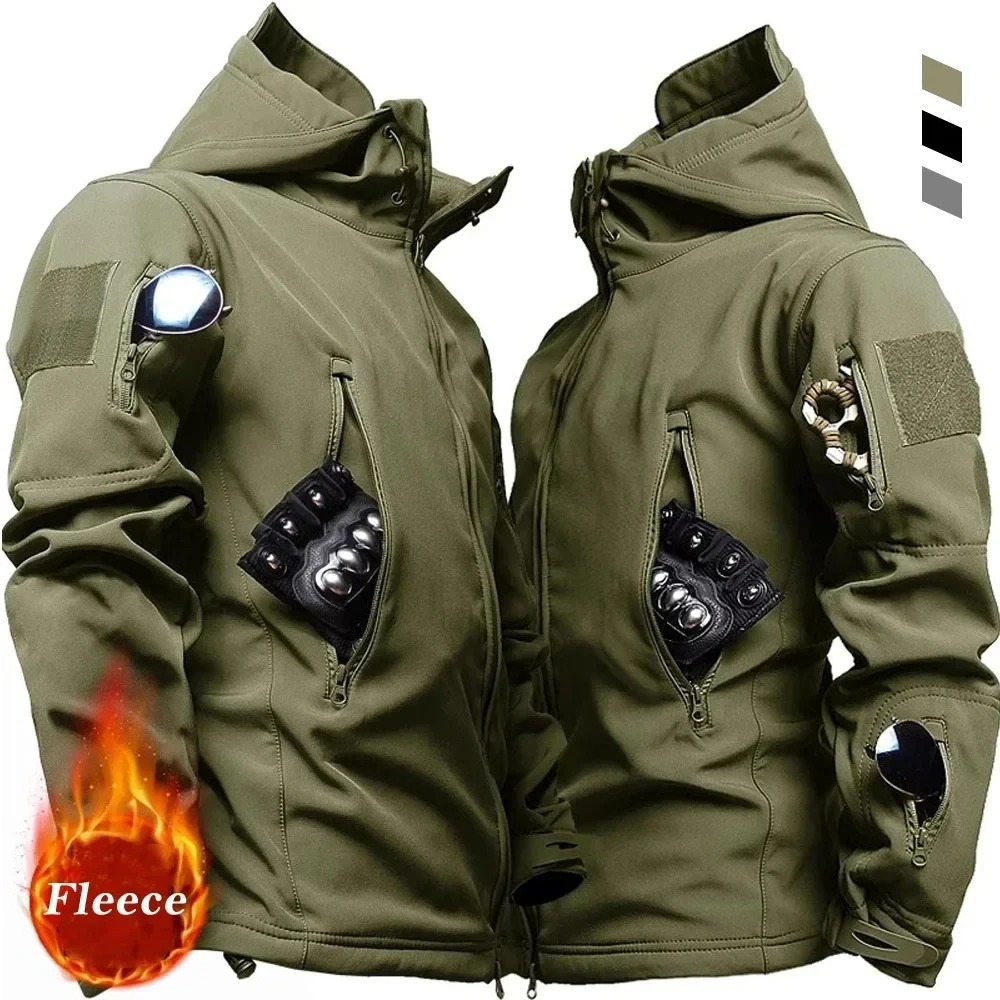 Men's Hooded Casual Military O - огляд і ціна Camouflage Hunting Jacket