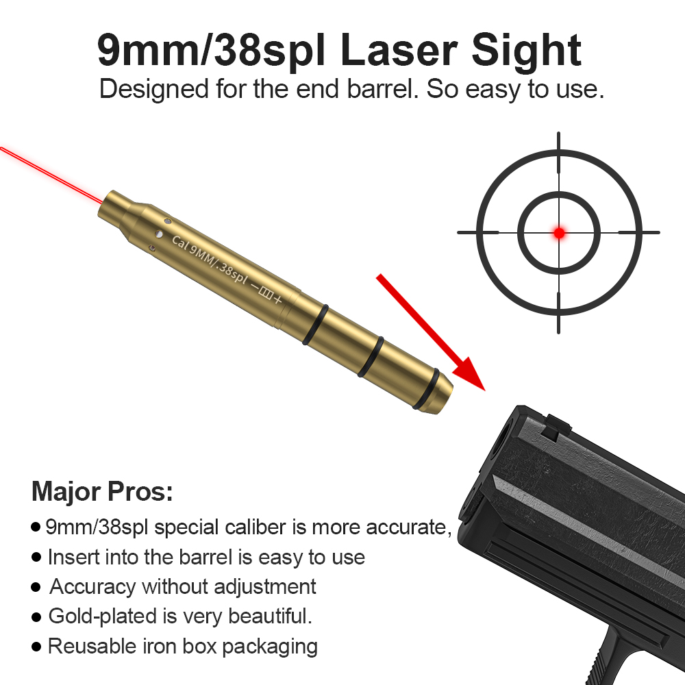 9MM/38SPL Red Laser Boresighte - огляд і ціна Outdoor Hunting Lab